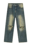Distressed Wide Leg Jeans - Trendsi - Flyclothing LLC