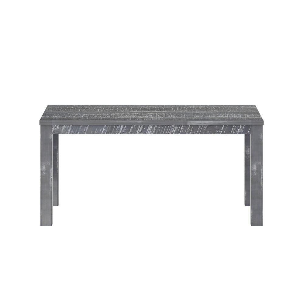 35" Gray Solid Wood Dining Table - Homeroots - Flyclothing LLC