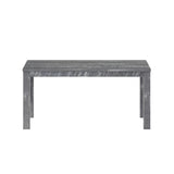 35" Gray Solid Wood Dining Table - Homeroots - Flyclothing LLC