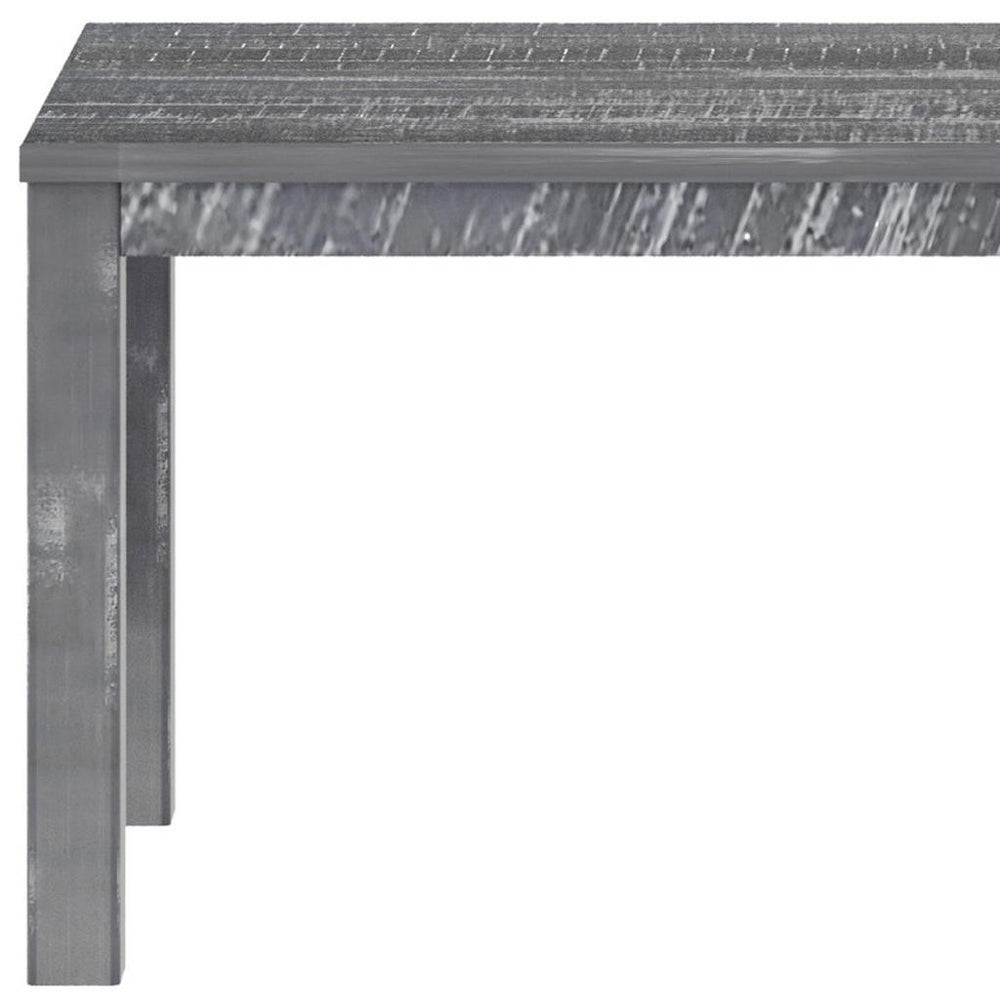 35" Gray Solid Wood Dining Table - Homeroots - Flyclothing LLC