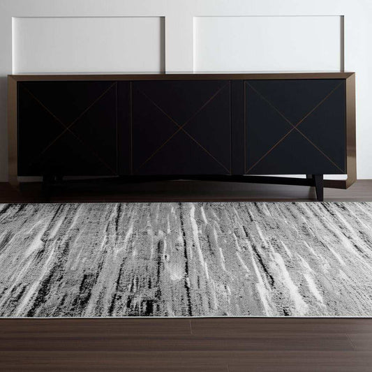 4' X 6' Grey Abstract Area Rug - Homeroots - Flyclothing LLC
