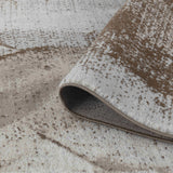 7' X 10' Brown Abstract Area Rug - Homeroots - Flyclothing LLC