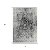 4' X 6' Black Oriental Area Rug - Homeroots - Flyclothing LLC