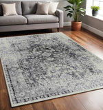 5' X 8' Black Oriental Area Rug - Homeroots - Flyclothing LLC