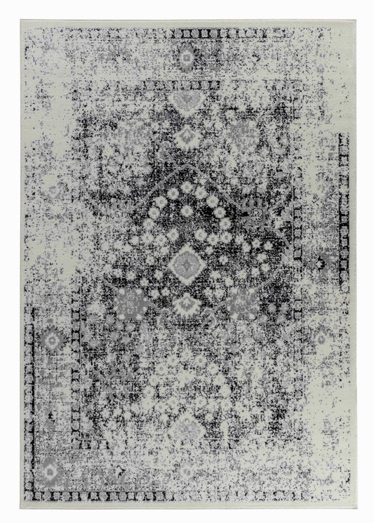 5' X 8' Black Oriental Area Rug - Homeroots - Flyclothing LLC