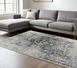 8' X 11' Black Oriental Area Rug - Homeroots - Flyclothing LLC