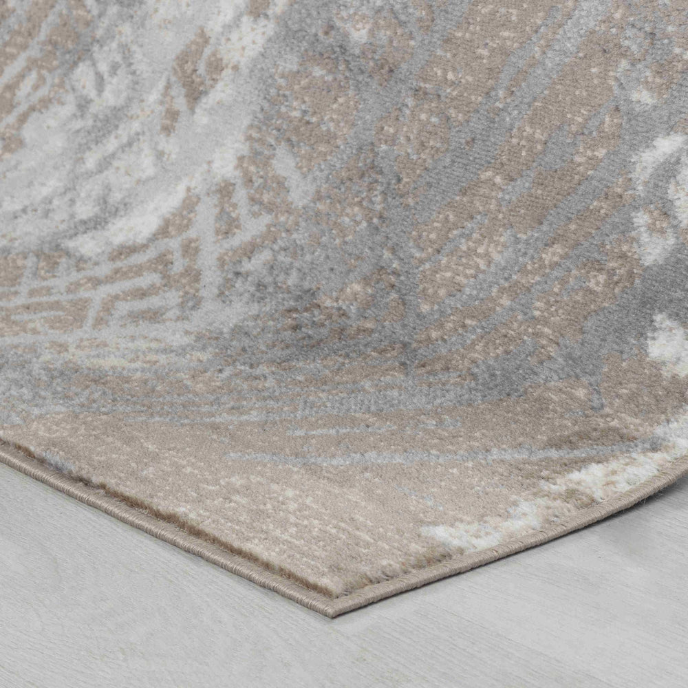 5' X 8' Brown Abstract Area Rug - Homeroots - Flyclothing LLC