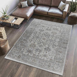 5' X 8' Grey Oriental Area Rug - Homeroots - Flyclothing LLC