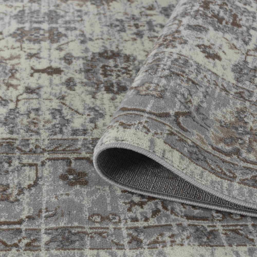 7' X 10' Grey Oriental Area Rug - Homeroots - Flyclothing LLC