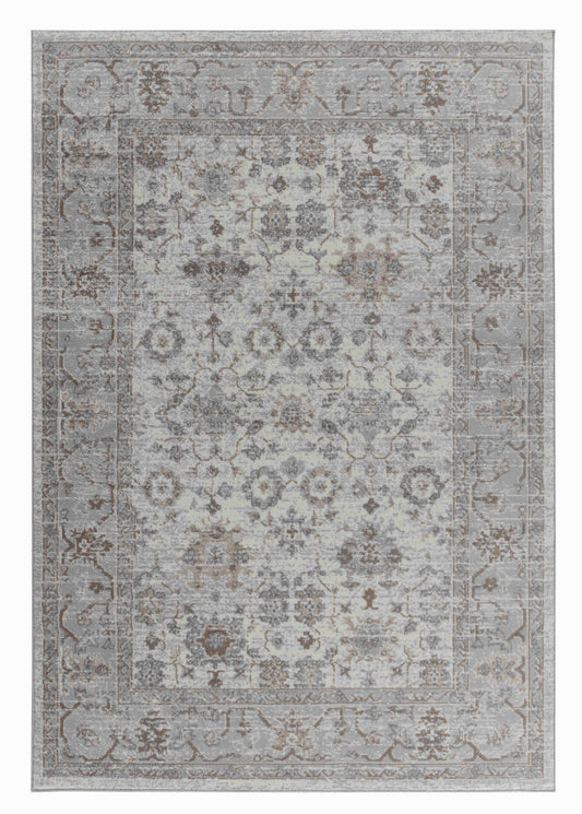 7' X 10' Grey Oriental Area Rug - Homeroots - Flyclothing LLC