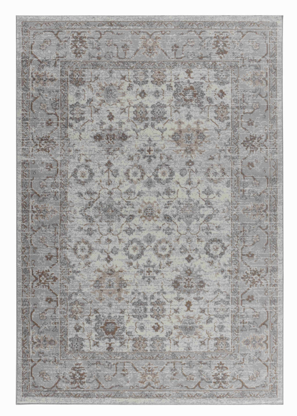 8' X 11' Grey Oriental Area Rug - Homeroots - Flyclothing LLC