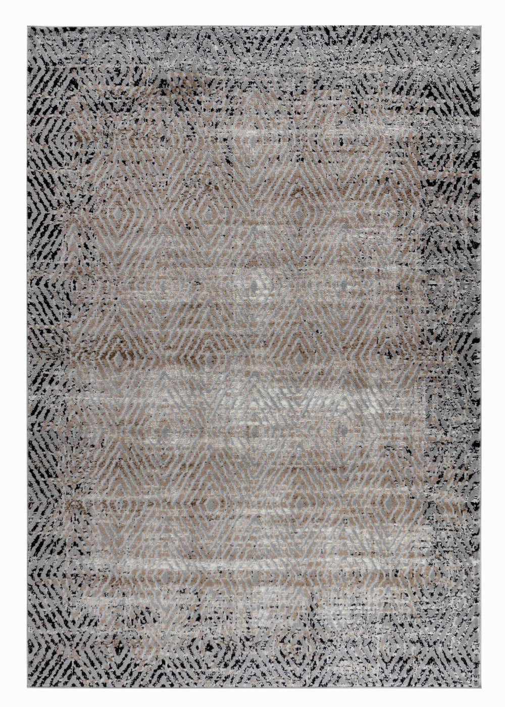 5' X 8' Brown Geometric Area Rug - Homeroots - Flyclothing LLC