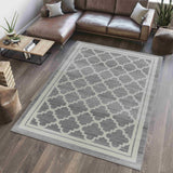 5' X 8' Grey Moroccan Area Rug - Homeroots - Flyclothing LLC
