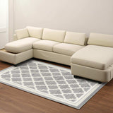 7' X 10' Grey Moroccan Area Rug - Homeroots - Flyclothing LLC