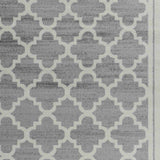 8' X 11' Grey Moroccan Area Rug - Homeroots - Flyclothing LLC