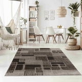 5' X 8' Brown Geometric Area Rug - Homeroots - Flyclothing LLC