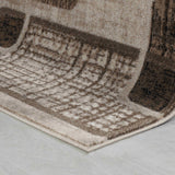 5' X 8' Brown Geometric Area Rug - Homeroots - Flyclothing LLC
