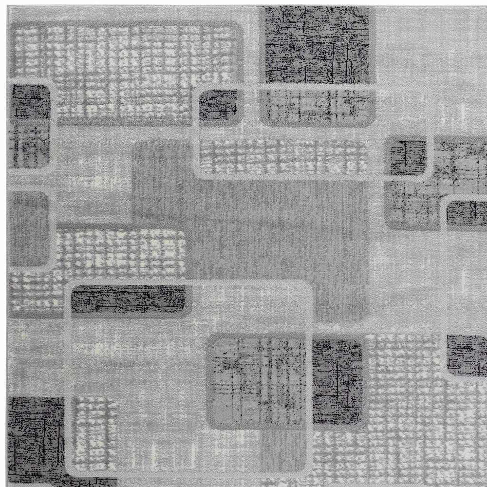 4' X 6' Grey Geometric Area Rug - Homeroots - Flyclothing LLC