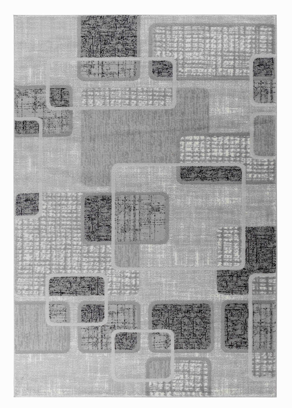5' X 8' Grey Geometric Area Rug - Homeroots - Flyclothing LLC