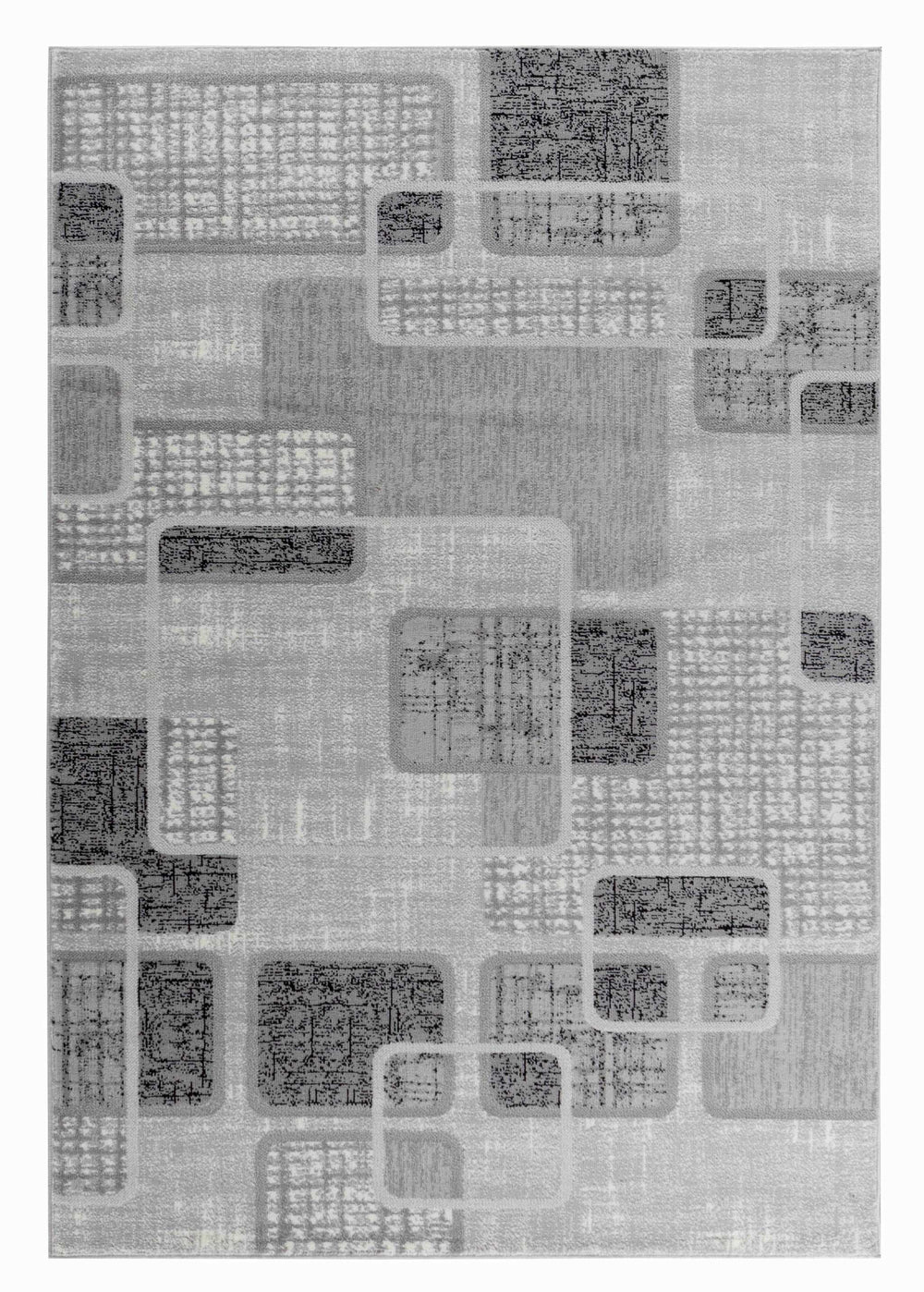 7' X 10' Grey Geometric Area Rug - Homeroots - Flyclothing LLC