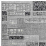 8' X 11' Grey Geometric Area Rug - Homeroots - Flyclothing LLC