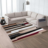 8' X 11' Brown Abstract Area Rug - Homeroots - Flyclothing LLC