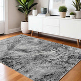 4' X 6' Grey Abstract Area Rug - Homeroots - Flyclothing LLC