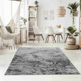 5' X 8' Grey Abstract Area Rug - Homeroots - Flyclothing LLC