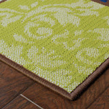 9' X 13' Brown Geometric Stain Resistant Indoor Outdoor Area Rug - Homeroots - Flyclothing LLC