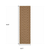 2' X 8' Tan Geometric Stain Resistant Indoor Outdoor Area Rug - Homeroots - Flyclothing LLC