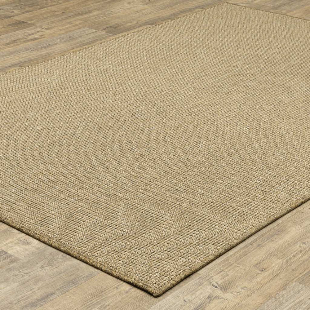 2' X 4' Beige Stain Resistant Indoor Outdoor Area Rug - Homeroots - Flyclothing LLC
