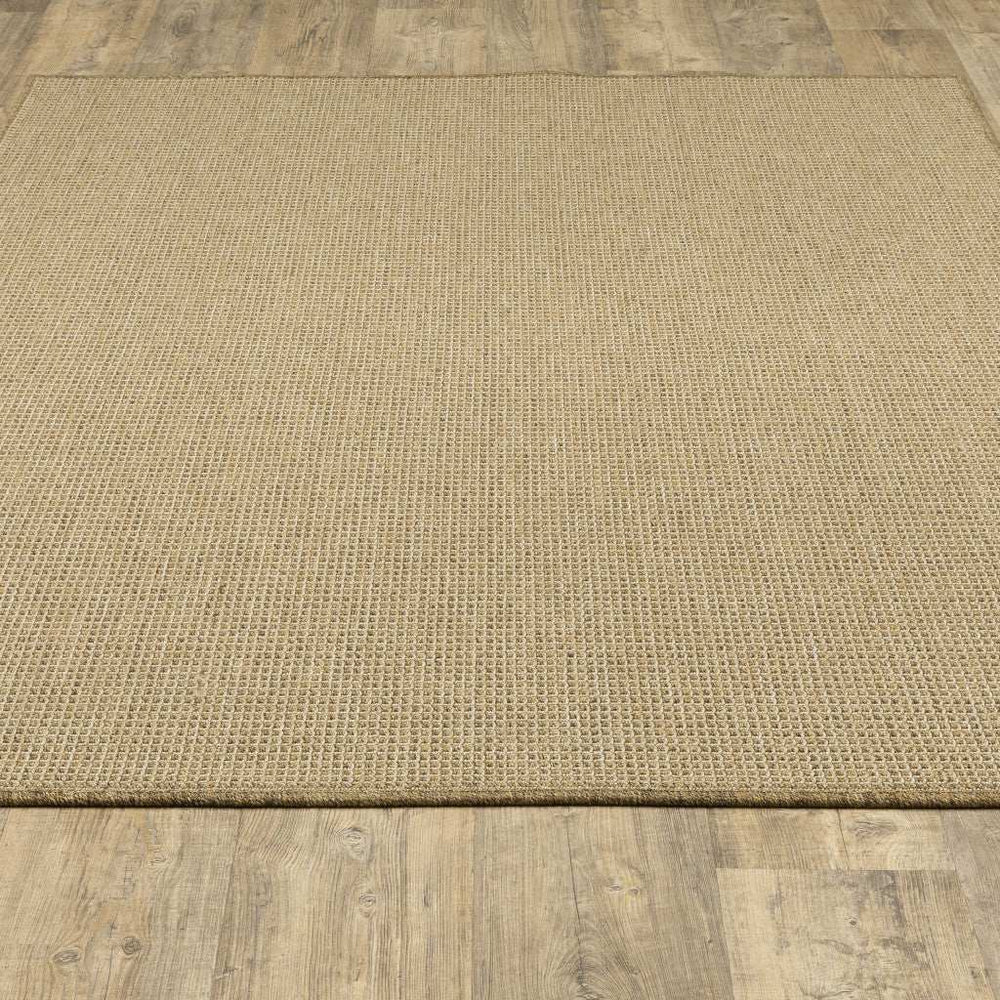 2' X 4' Beige Stain Resistant Indoor Outdoor Area Rug - Homeroots - Flyclothing LLC
