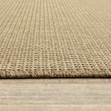 7' X 10' Beige Stain Resistant Indoor Outdoor Area Rug - Homeroots - Flyclothing LLC