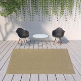 8' X 11' Beige Stain Resistant Indoor Outdoor Area Rug - Homeroots - Flyclothing LLC