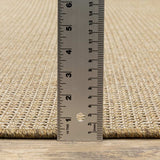 8' X 8' Beige Round Stain Resistant Indoor Outdoor Area Rug - Homeroots - Flyclothing LLC