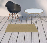 2' X 4' Tan Stain Resistant Indoor Outdoor Area Rug - Homeroots - Flyclothing LLC