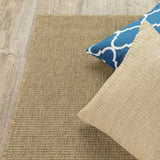 2' X 4' Tan Stain Resistant Indoor Outdoor Area Rug - Homeroots - Flyclothing LLC