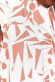 Printed Surplice Balloon Sleeve Dress - Trendsi - Flyclothing LLC
