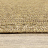 8' X 8' Tan Round Stain Resistant Indoor Outdoor Area Rug - Homeroots - Flyclothing LLC