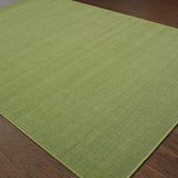 9' X 13' Green Stain Resistant Indoor Outdoor Area Rug - Homeroots - Flyclothing LLC