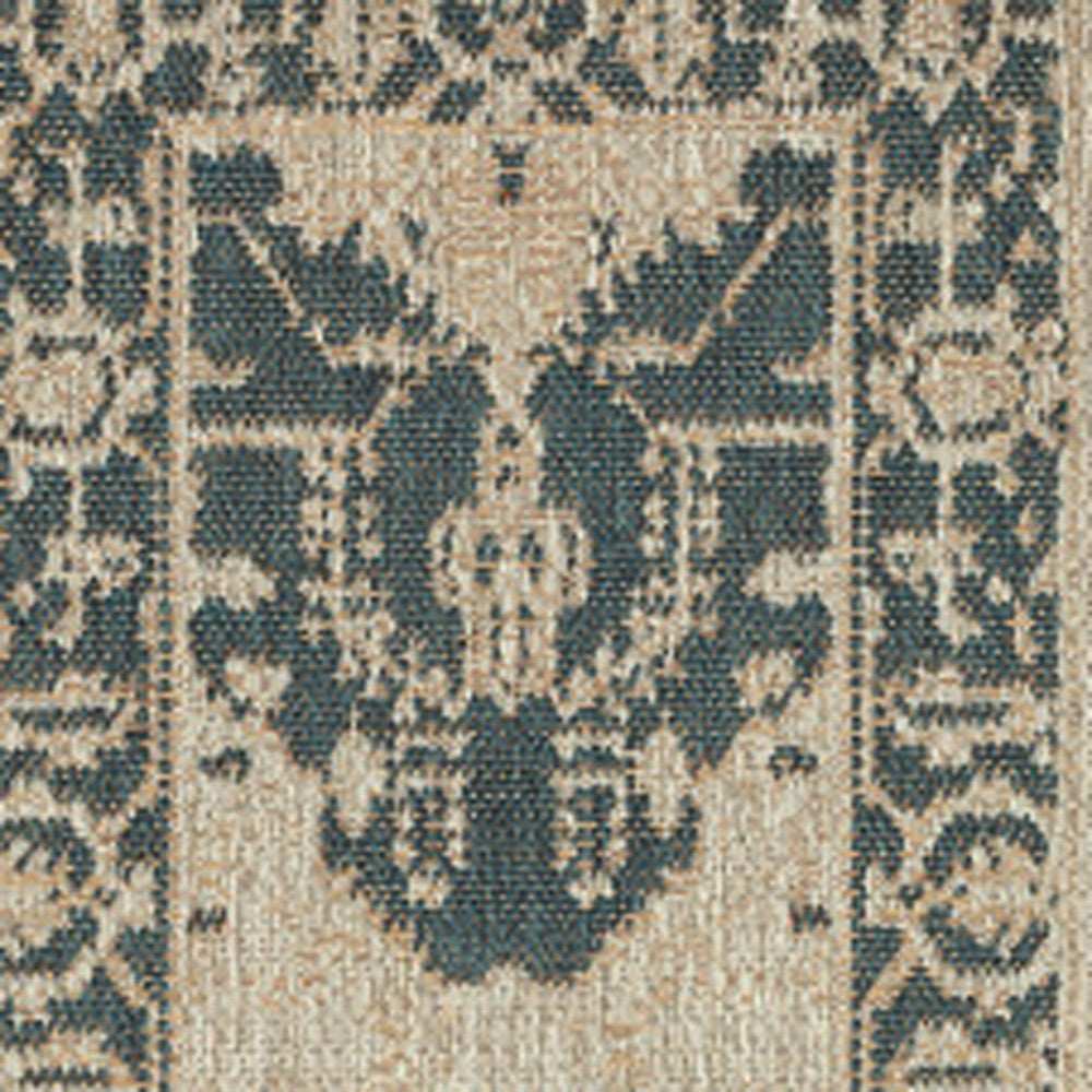2' X 8' Gray Oriental Stain Resistant Indoor Outdoor Area Rug - Homeroots - Flyclothing LLC