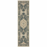 2' X 8' Gray Oriental Stain Resistant Indoor Outdoor Area Rug - Homeroots - Flyclothing LLC