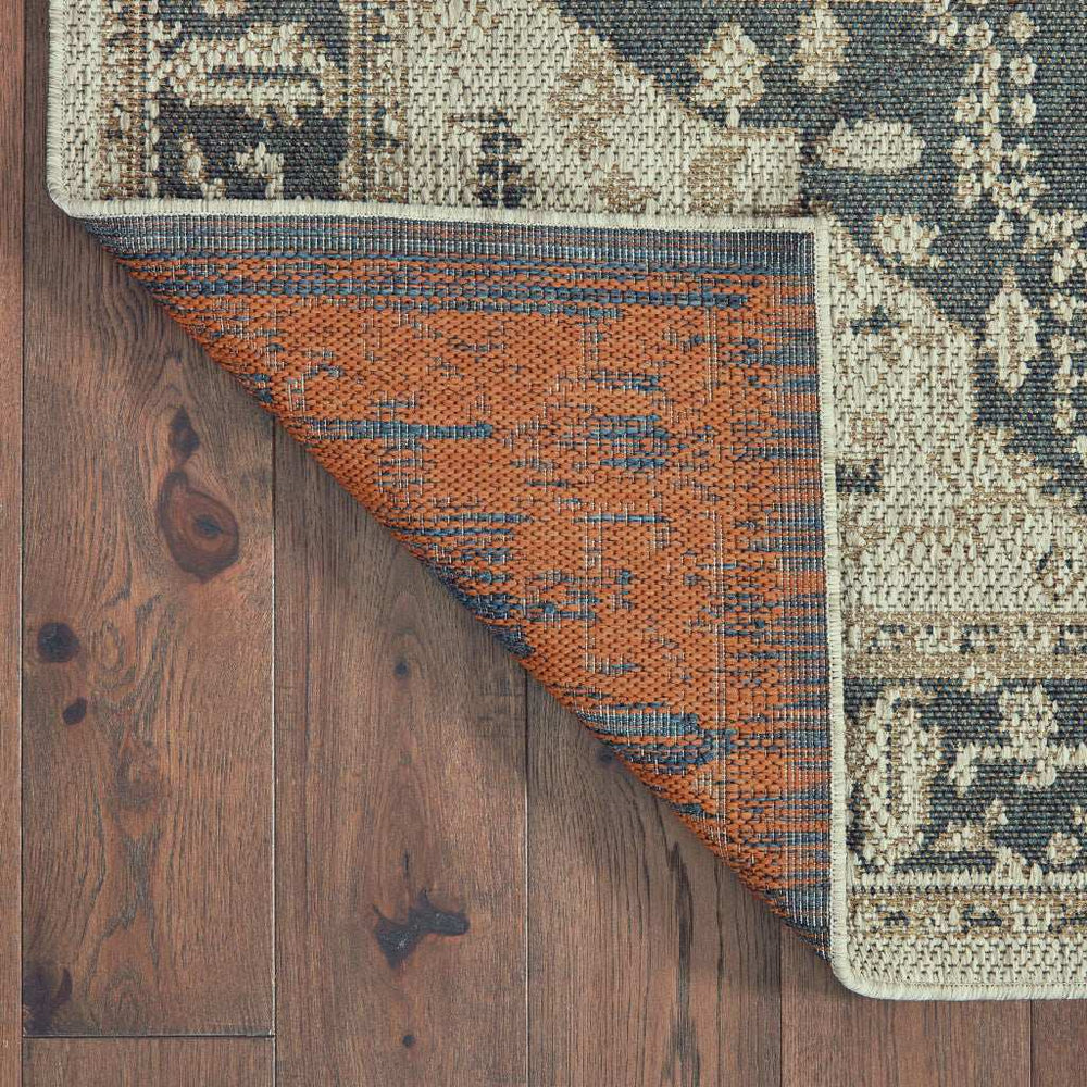 2' X 8' Gray Oriental Stain Resistant Indoor Outdoor Area Rug - Homeroots - Flyclothing LLC