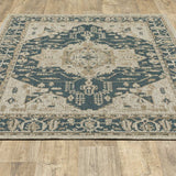 7' X 9' Gray Oriental Stain Resistant Indoor Outdoor Area Rug - Homeroots - Flyclothing LLC