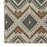2' X 8' Gray Geometric Stain Resistant Indoor Outdoor Area Rug - Homeroots - Flyclothing LLC
