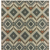 5' X 7' Gray Geometric Stain Resistant Indoor Outdoor Area Rug - Homeroots - Flyclothing LLC