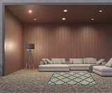 5' X 7' Blue and Gray Geometric Stain Resistant Indoor Outdoor Area Rug - Homeroots - Flyclothing LLC