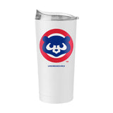Vintage Chicago Cubs 1984 White 20oz Powder Coat Tumbler - Logo Brands - Flyclothing LLC