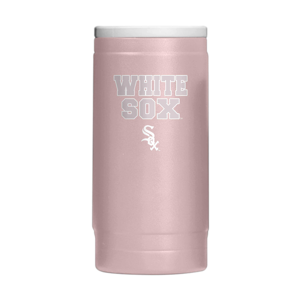 Chicago White Sox Stencil Powder Coat Slim Can Coolie - Logo Brands - Flyclothing LLC