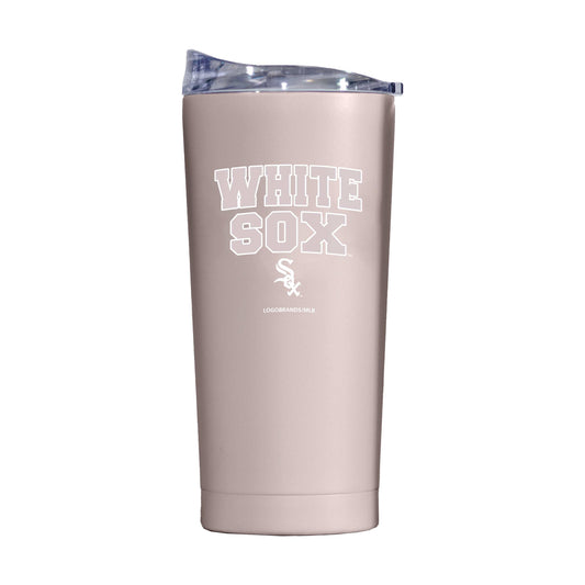 Chicago White Sox 20oz Stencil Powder Coat Tumbler - Logo Brands - Flyclothing LLC